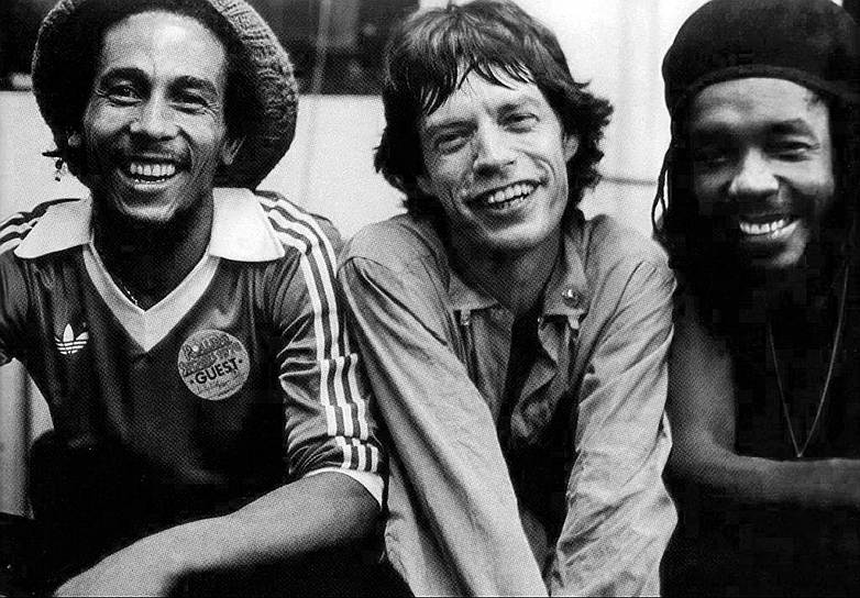 Боб Марли и Питер Тош, бывшие участники группы The Wailers, встретились с Миком Джаггером из The Rolling Stones в 1978 году