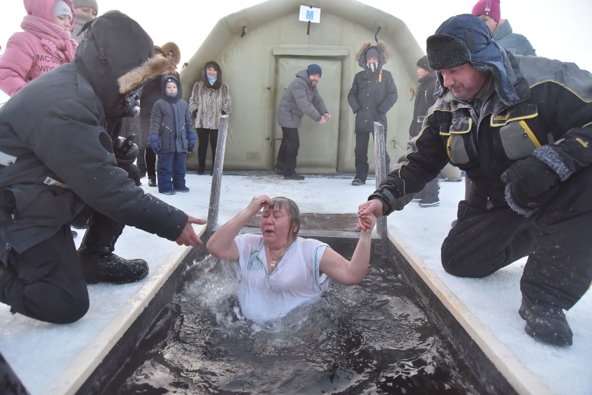 Погружение в ледяную воду